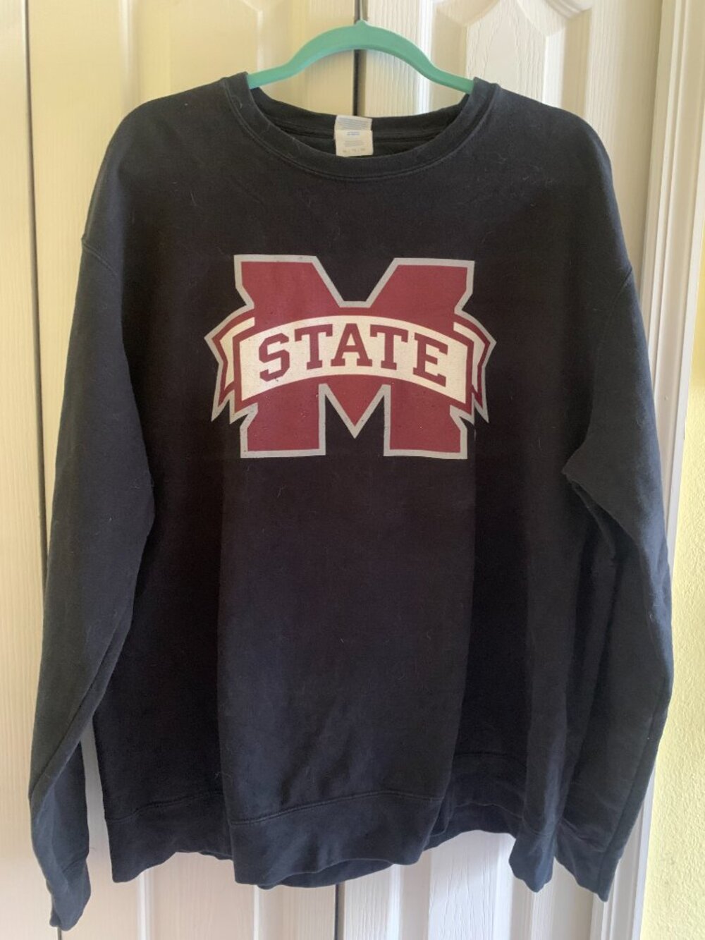 Mississippi State University MSU Crewneck Sweatshirt - Black - Size XL